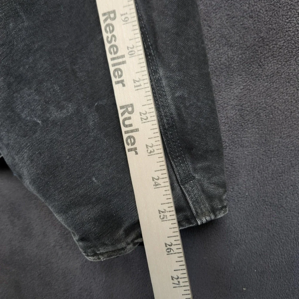 Carhartt J141 Sierra Sherpa Lined Jacket Mens 4XL Black Washed Duck Hooded‎ Logo